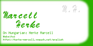 marcell herke business card